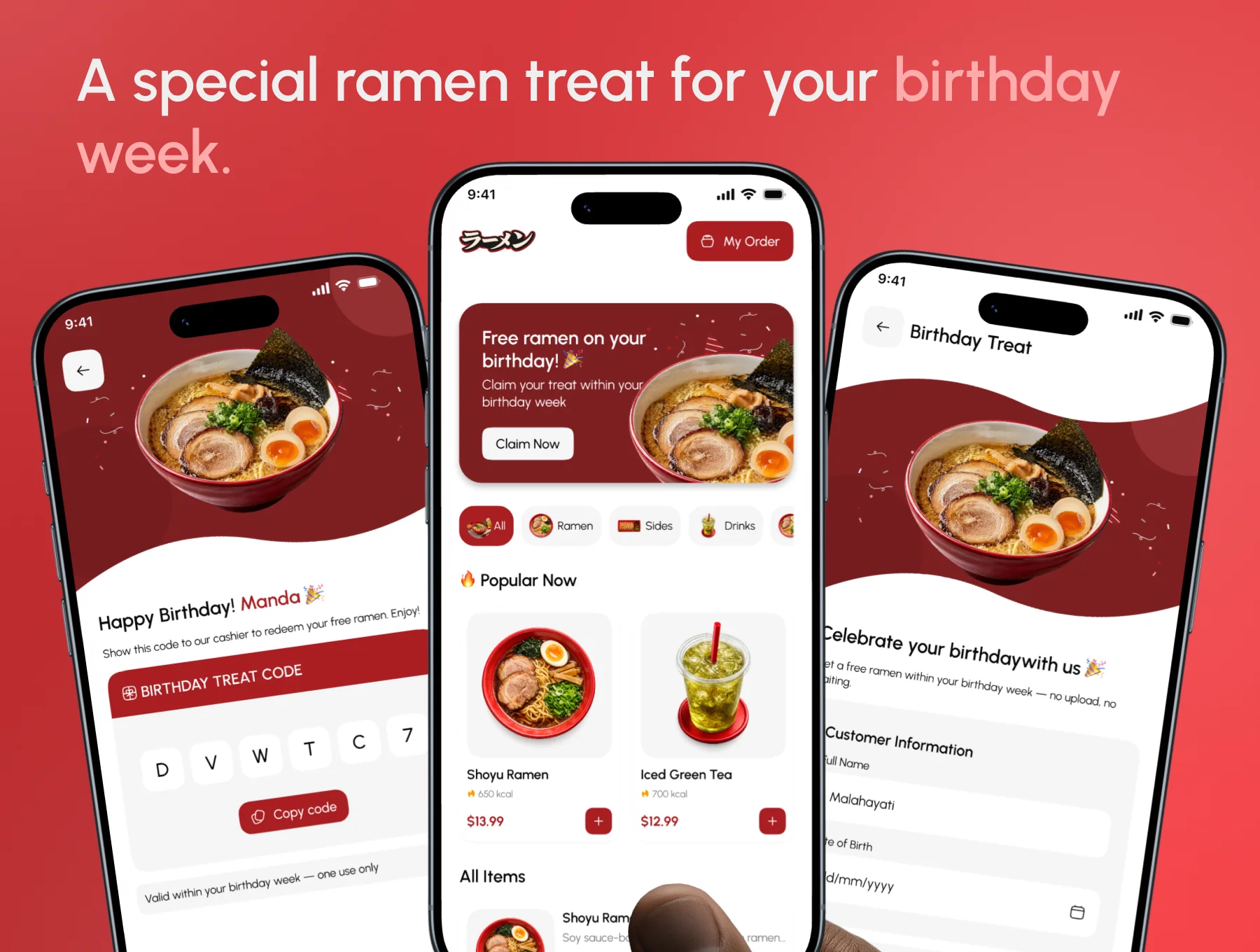 Ramenku – QR Code Restaurant Menu | Food Order App UI Kit 3