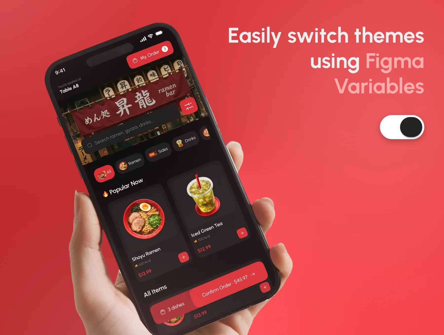 Ramenku – QR Code Restaurant Menu | Food Order App UI Kit 4