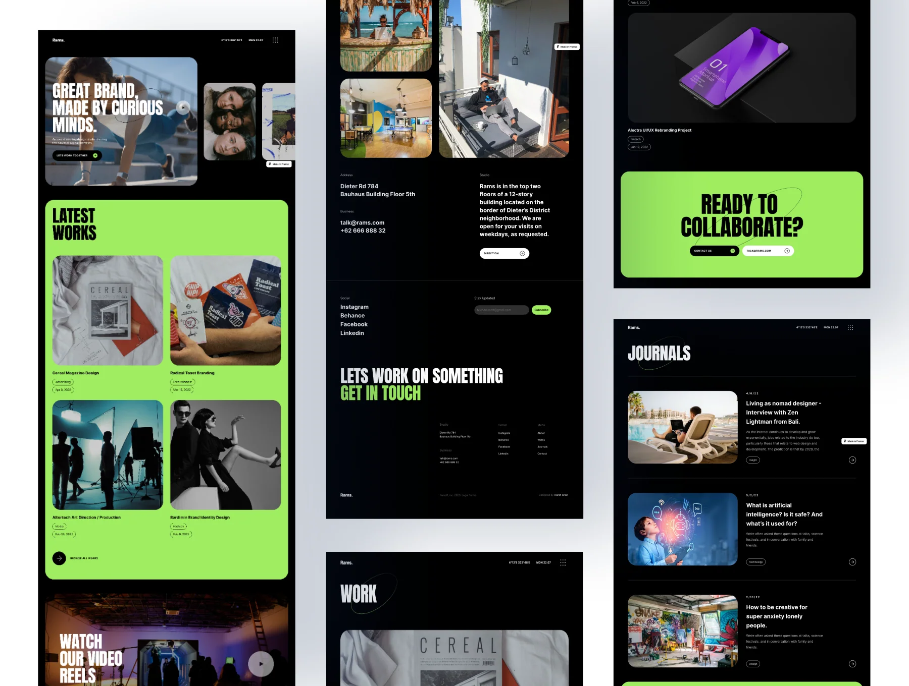 Rams - Modern Premium Framer Template 3
