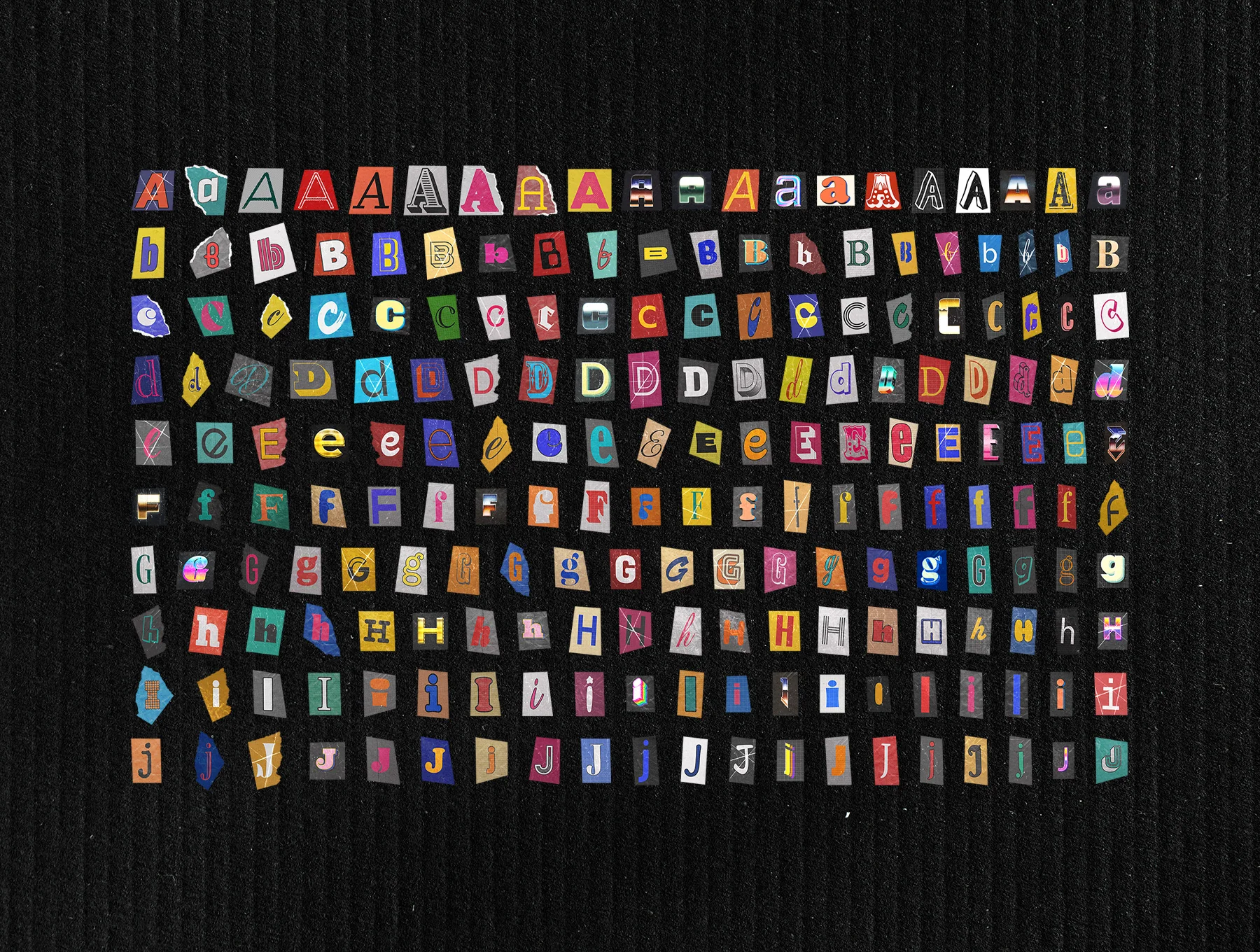 Ransom Note Letters Collection 3