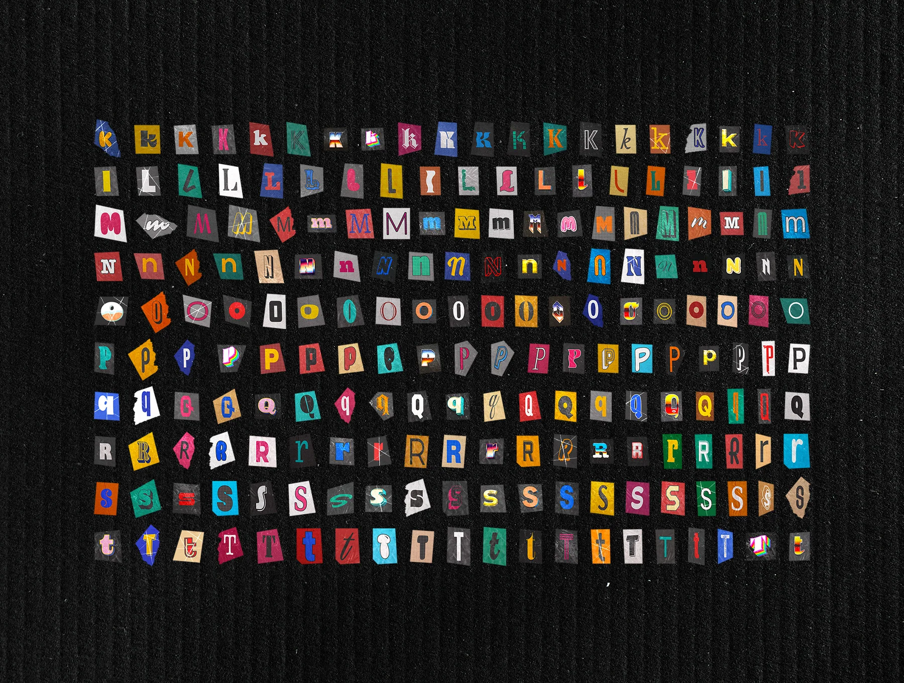 Ransom Note Letters Collection 6