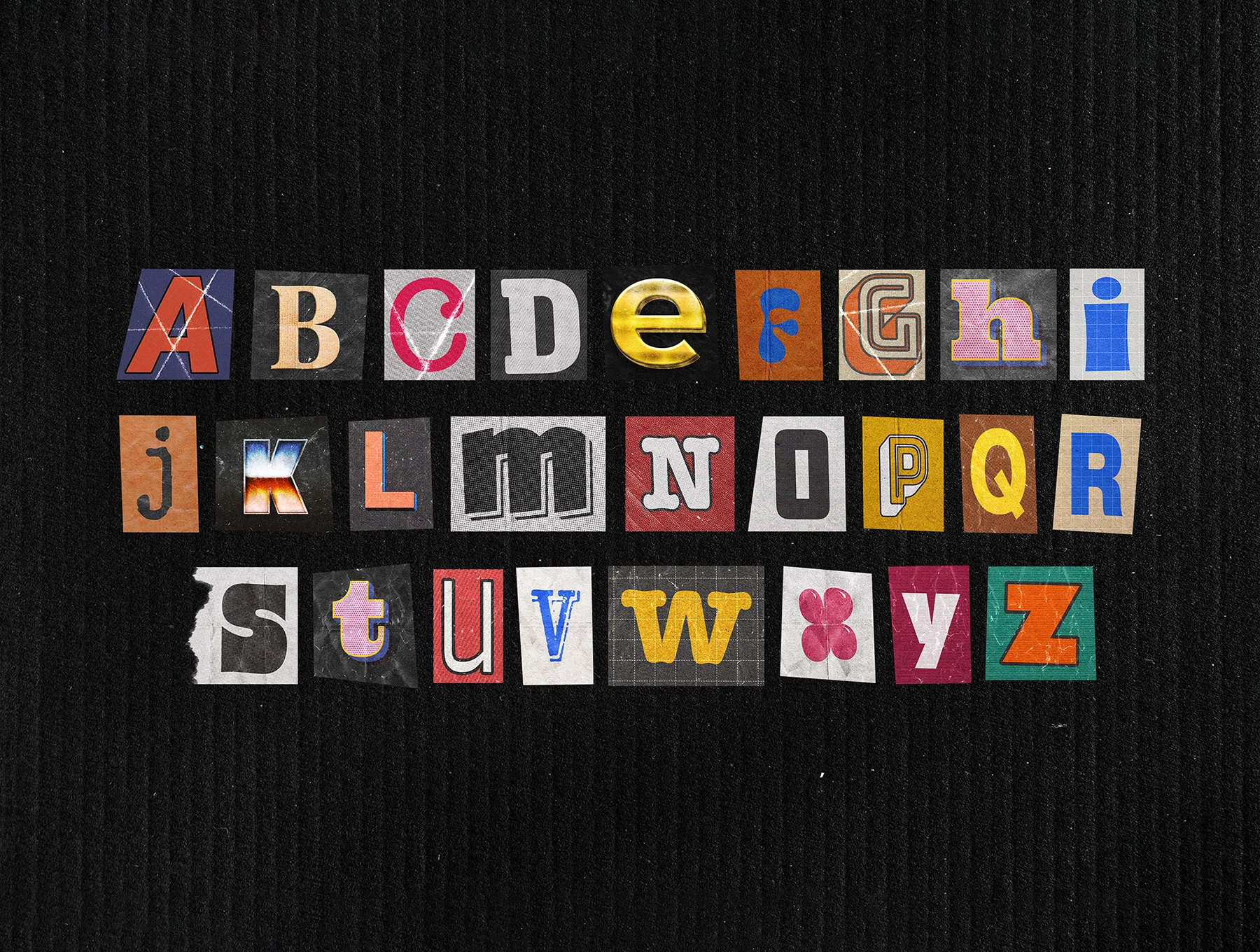 Ransom Note Letters Collection 7