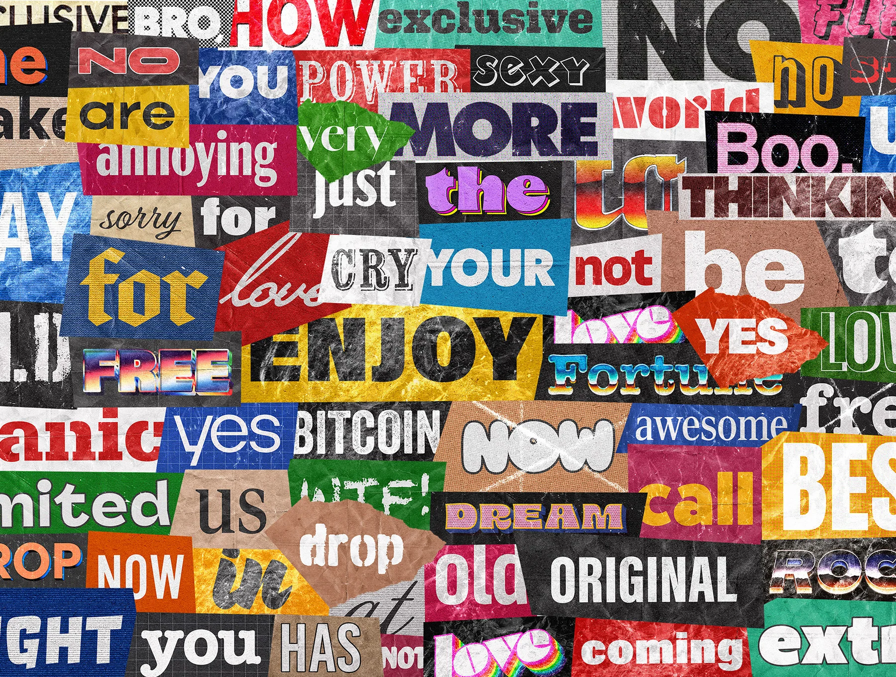 Ransom Note Letters Collection 8