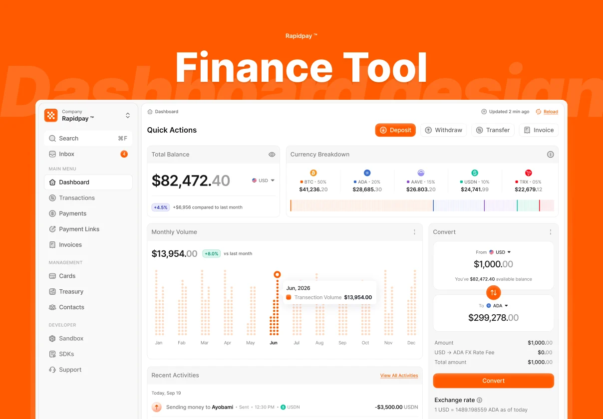 Rapid Pay - Finance Management Tool
