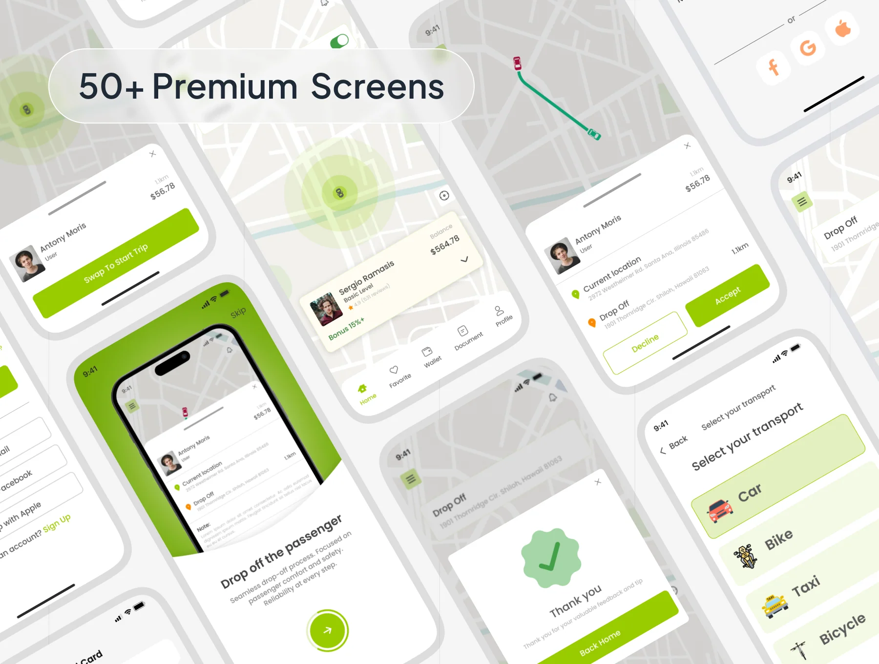 Rapid Taxi - Taxi Service App UI Kit 5