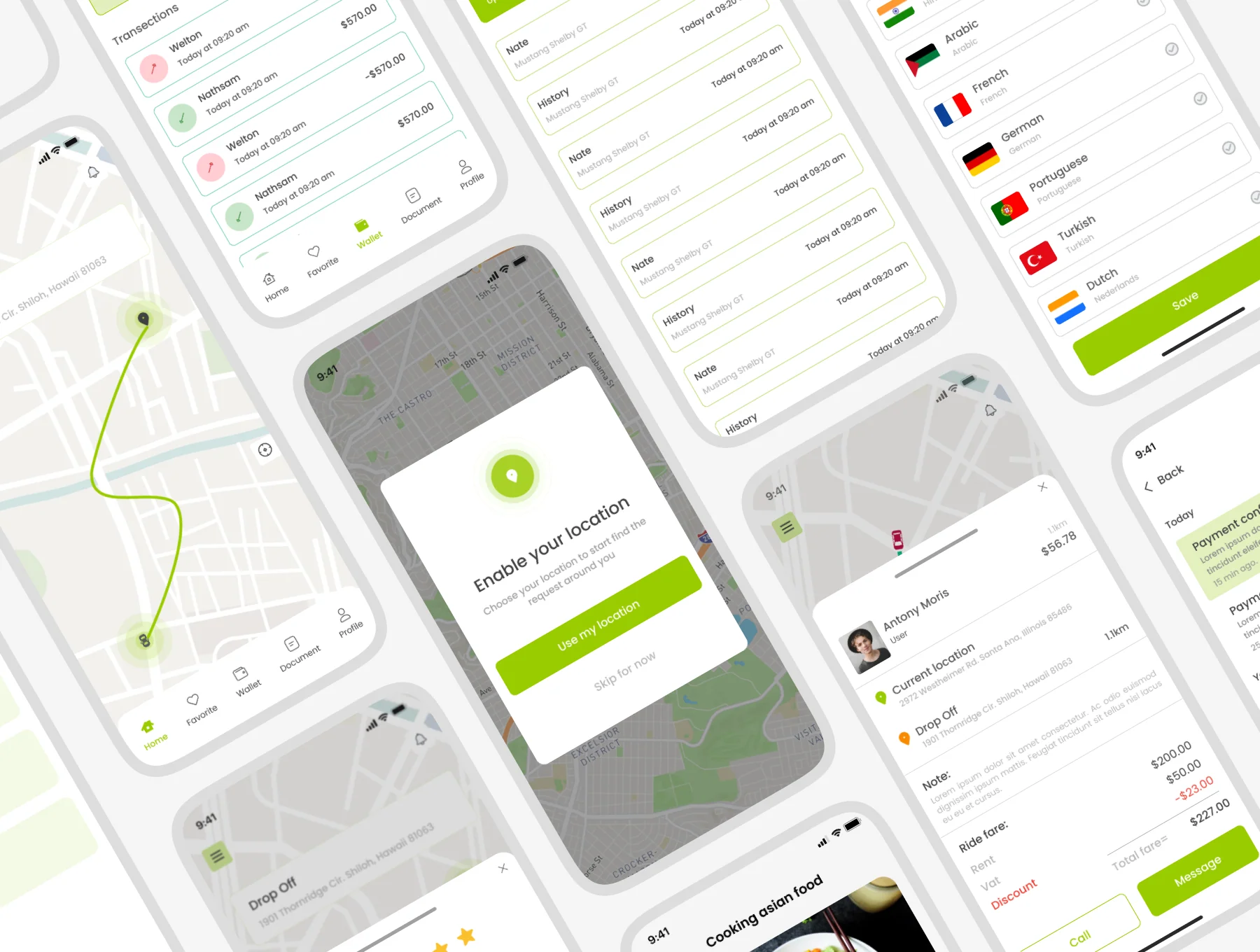 Rapid Taxi - Taxi Service App UI Kit 6