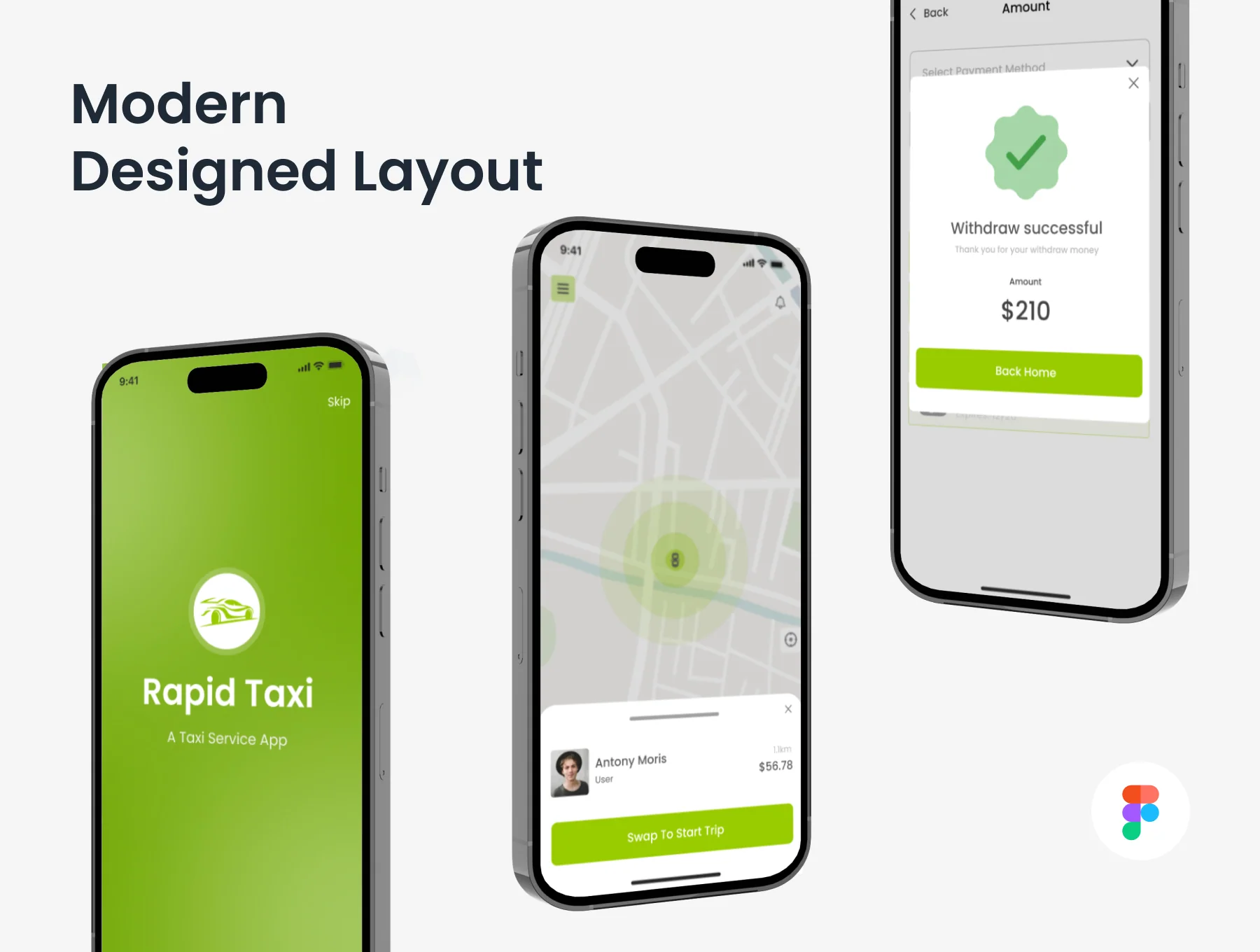 Rapid Taxi - Taxi Service App UI Kit 7