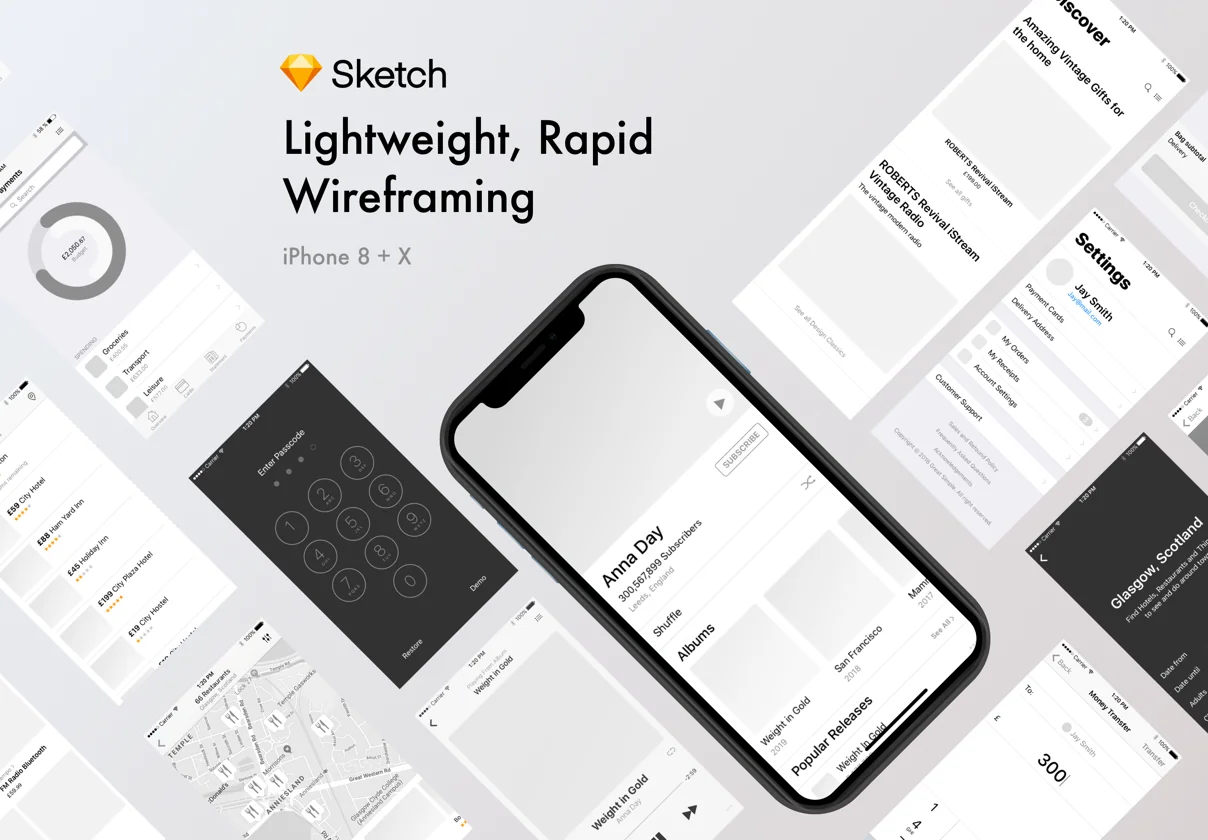 Rapid Wireframing Kit Noir