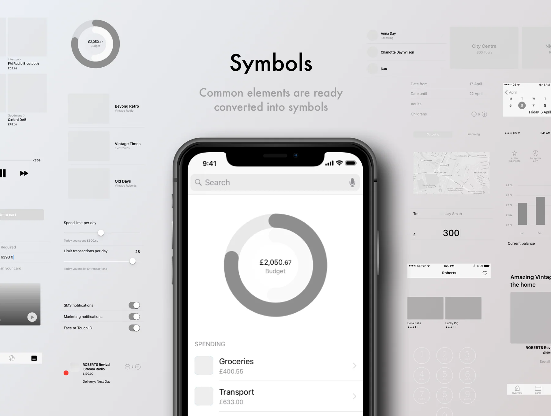 Rapid Wireframing Kit Noir 5