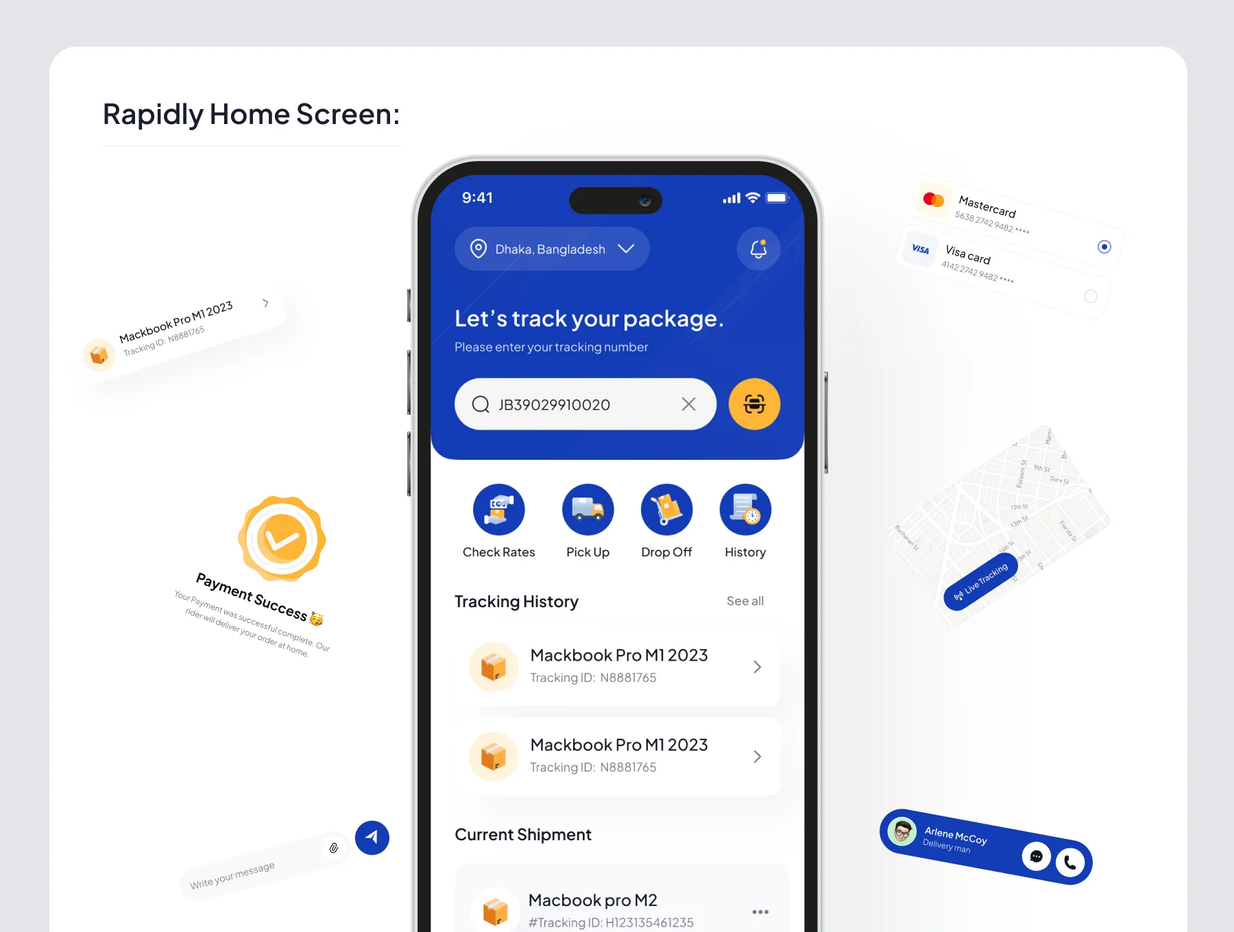 Rapidly- Parcel Delivery App 5