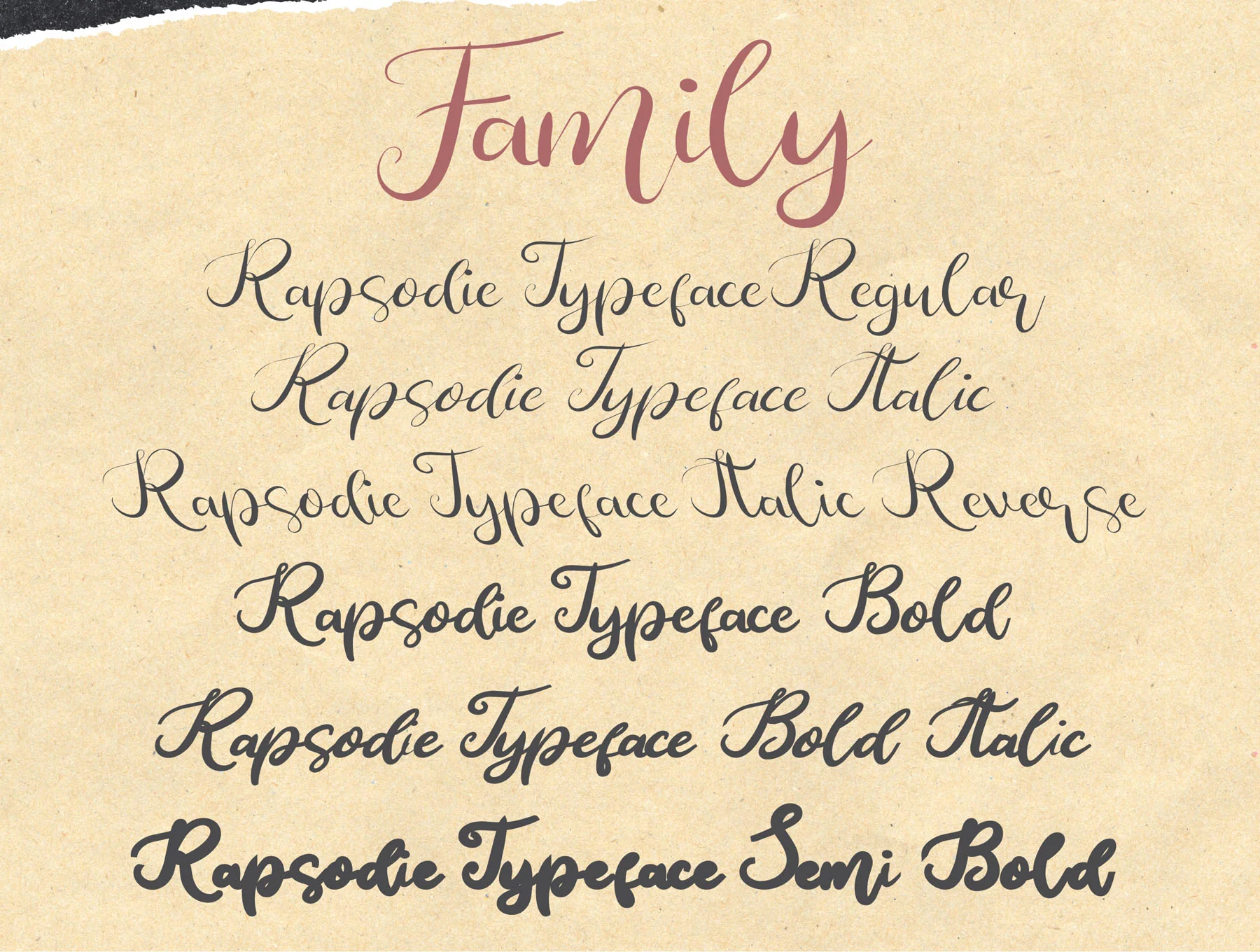 Rapsodie - Multilingual Script With English and Russian Letters 5