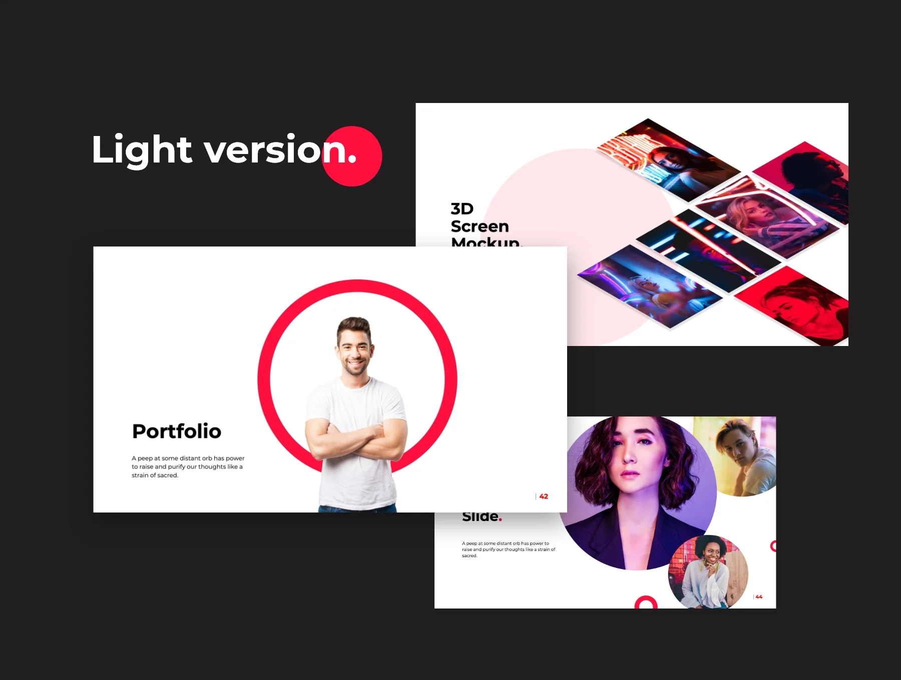 Rave Circle Powerpoint & Keynote template