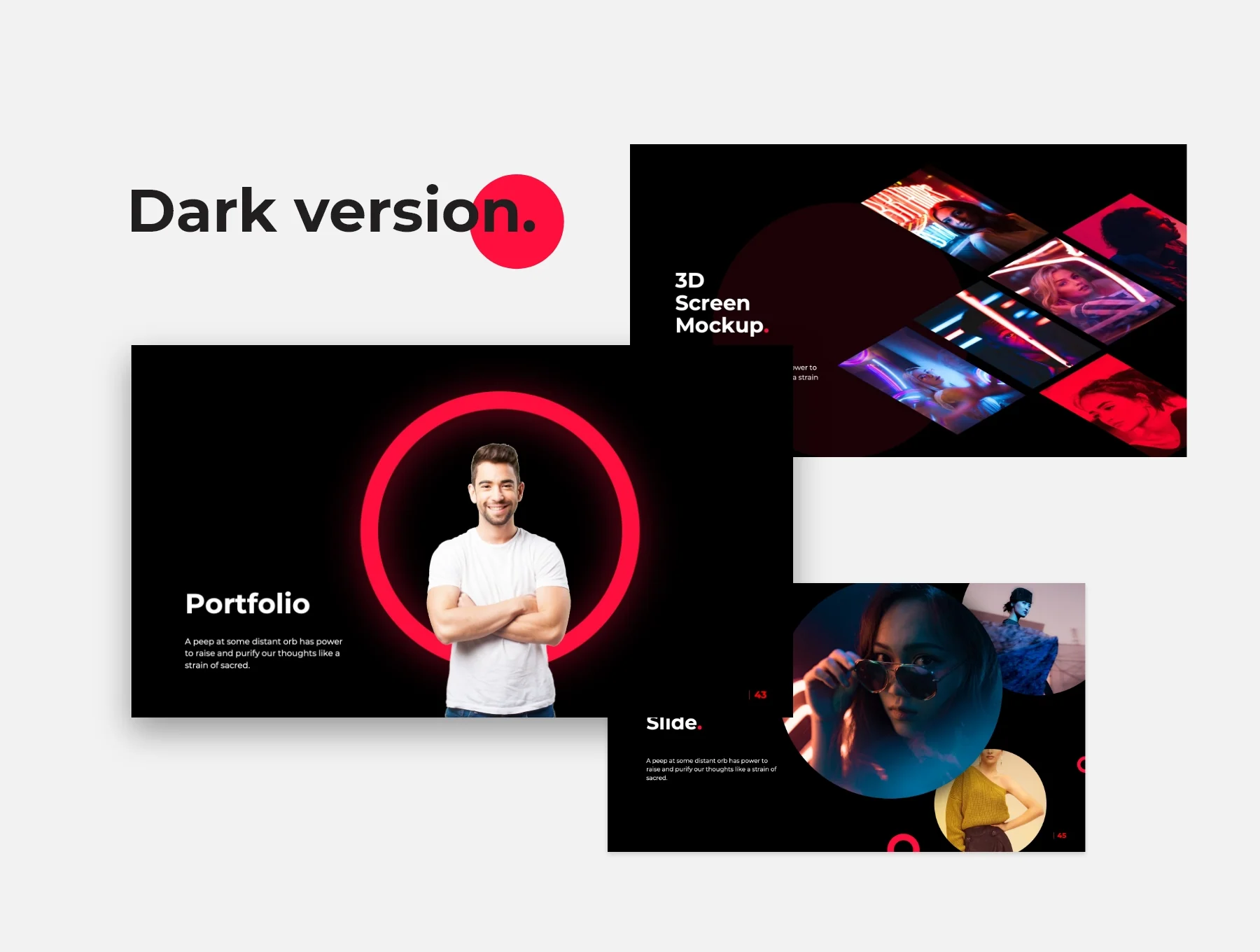 Rave Circle Powerpoint & Keynote template 2