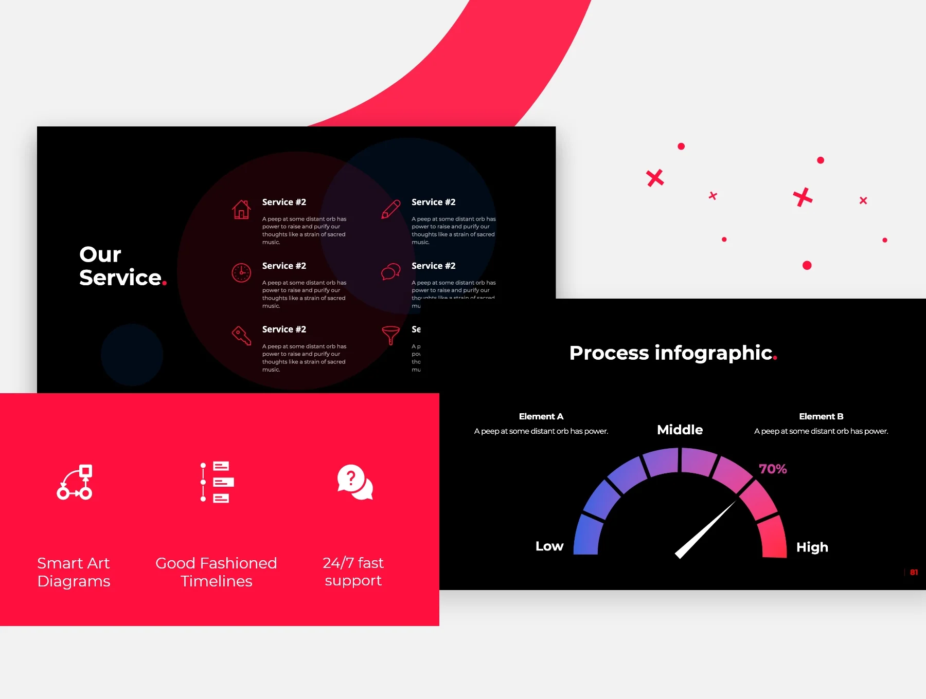 Rave Circle Powerpoint & Keynote template 4