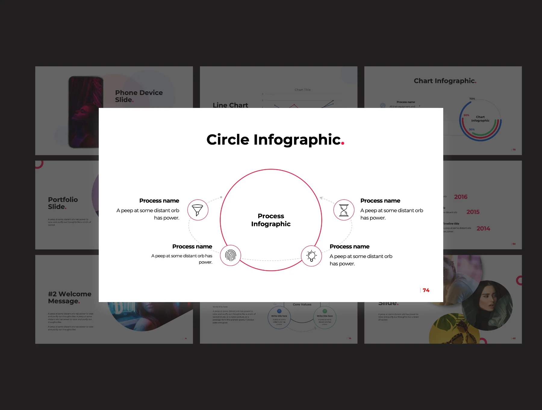 Rave Circle Powerpoint & Keynote template 5