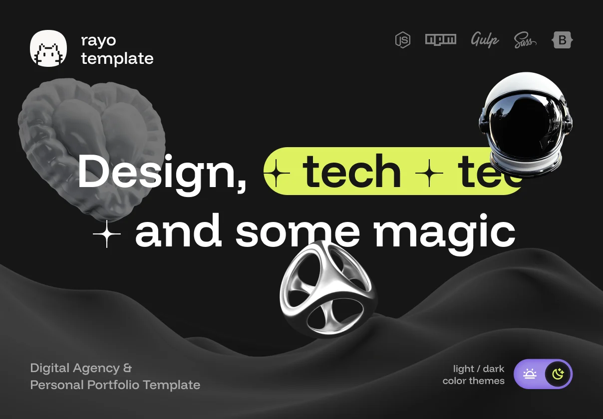 Rayo - Digital Agency & Personal Portfolio HTML Template