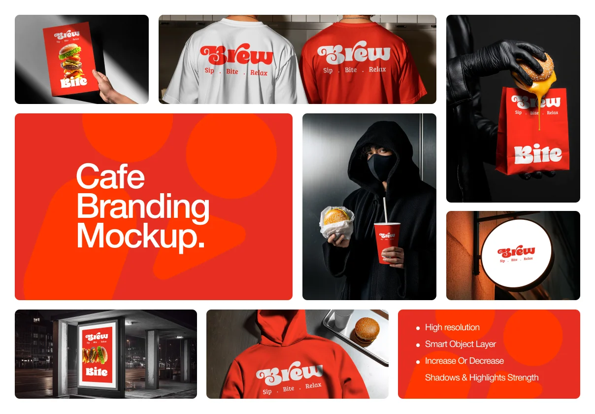 Raytas Cafe Branding Mockup Kit