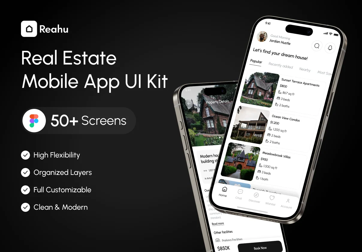 Reahu - Real Estate App UI Kit