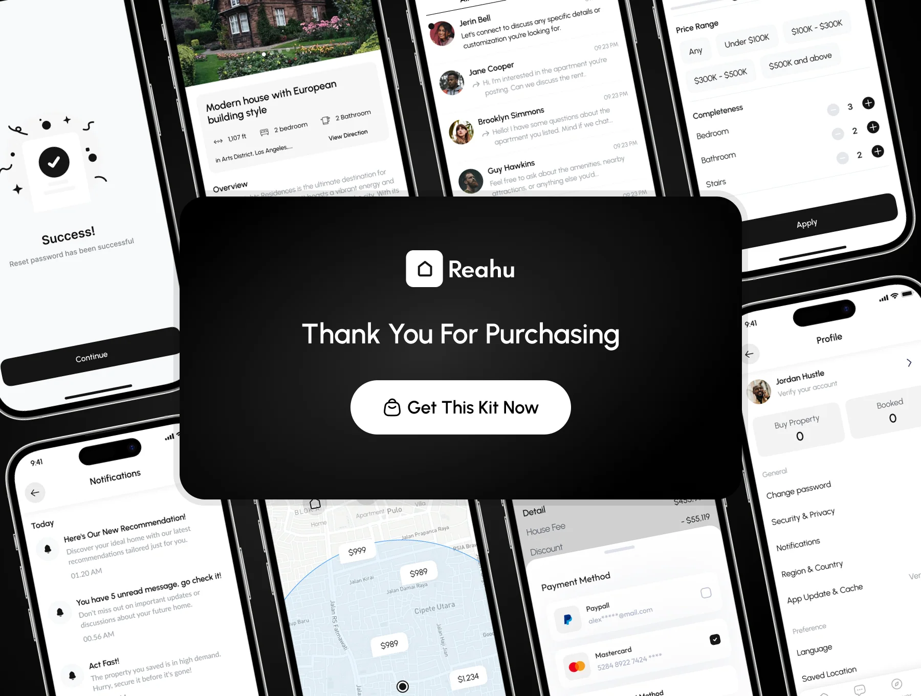 Reahu - Real Estate App UI Kit 6