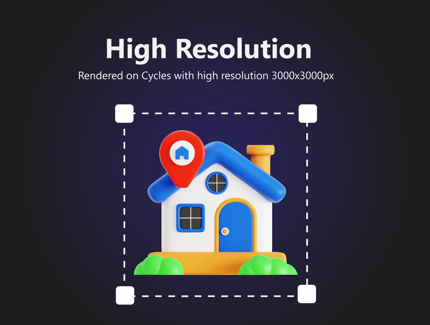 Real Estate 3D Icon Pack 2