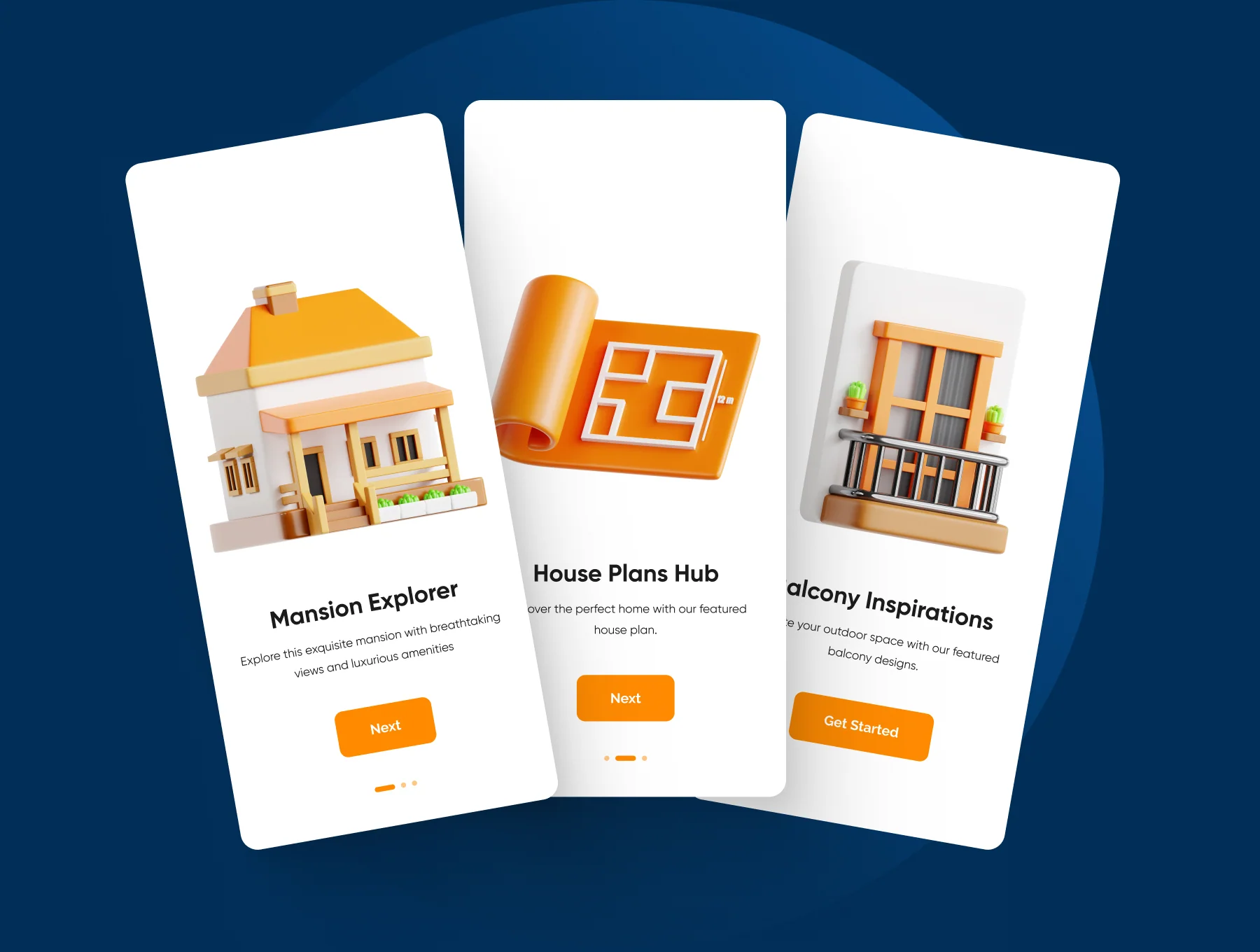 Real Estate 3D Icon Set 4