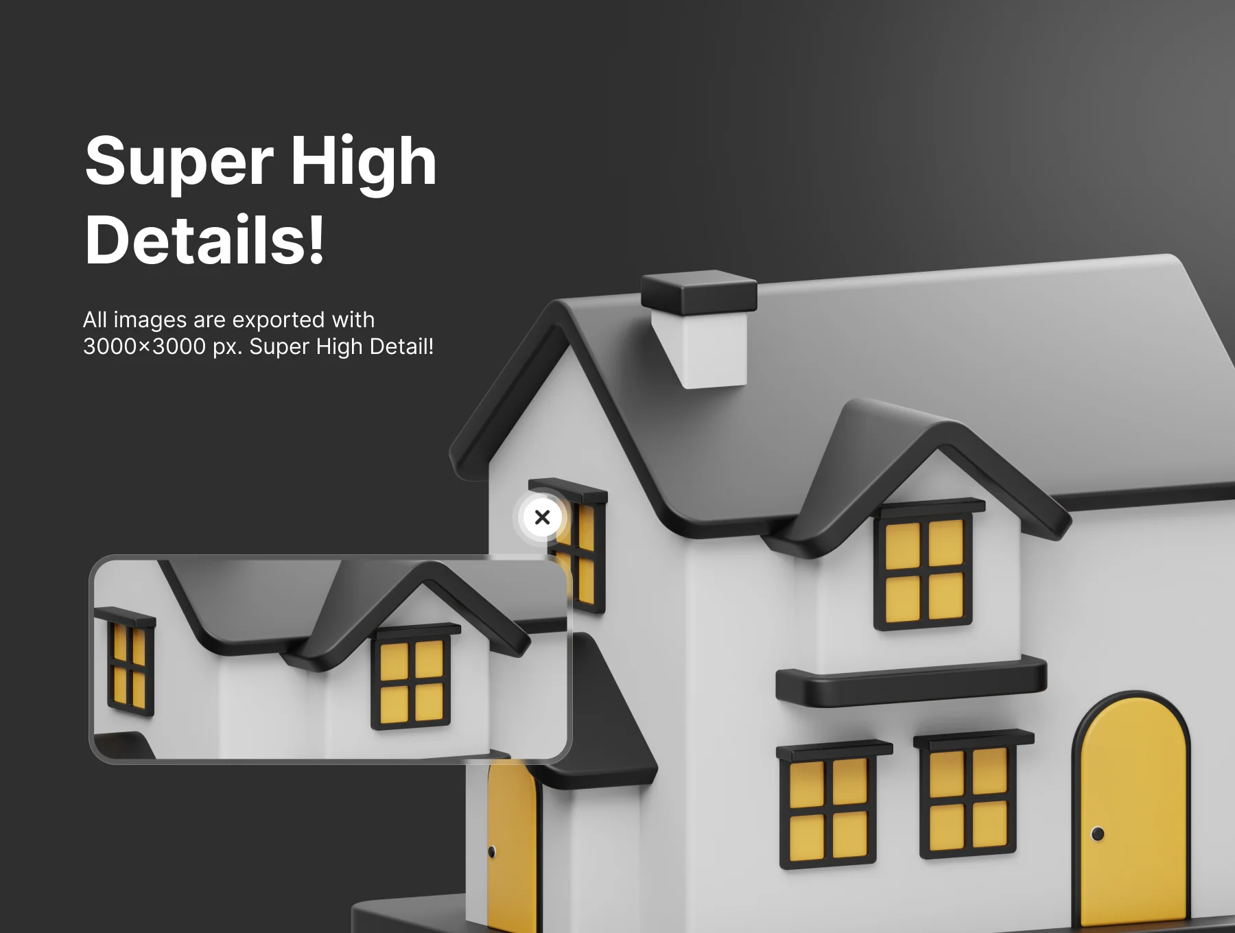Real Estate 3D Icon 3