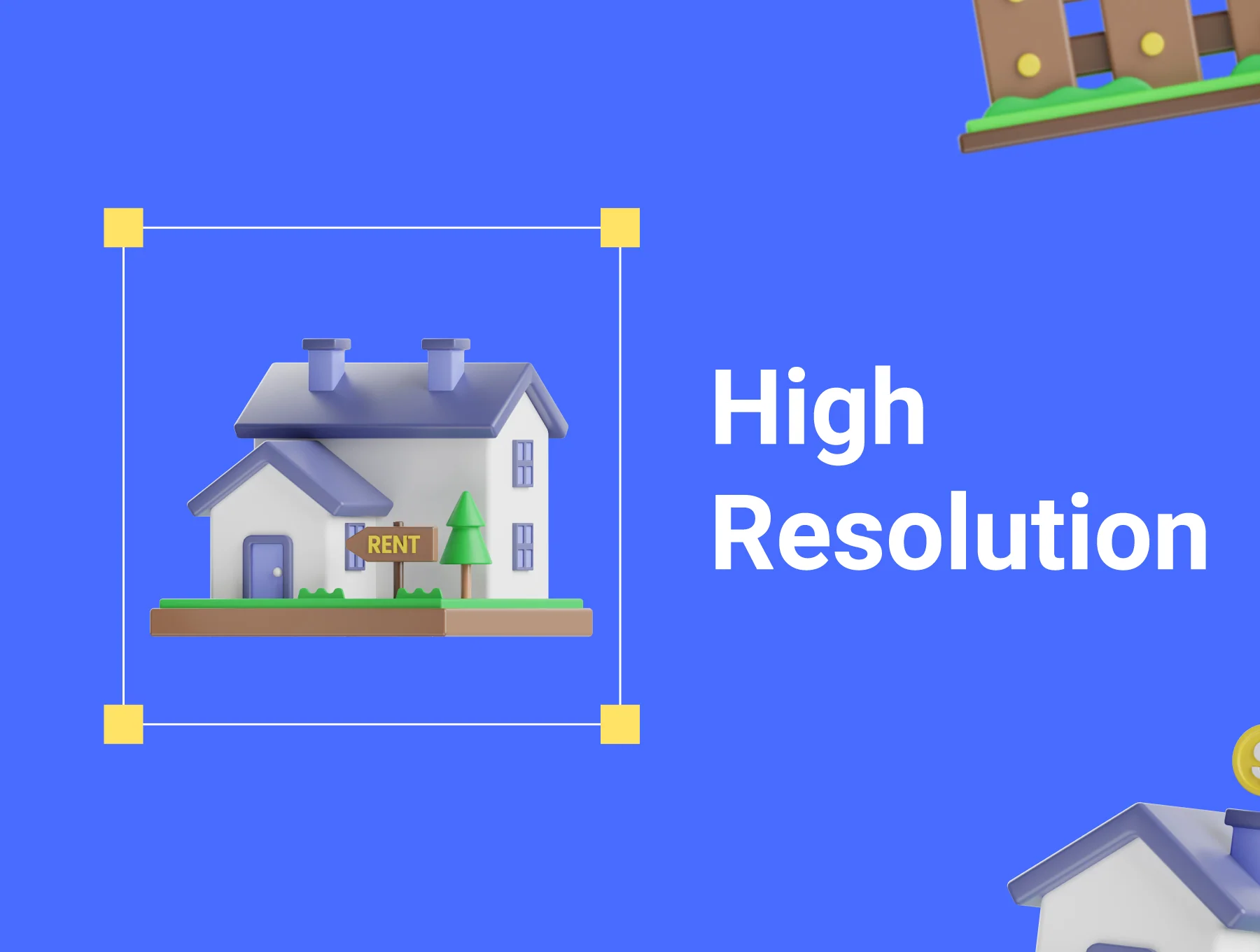 Real Estate 3D Icons Set 3