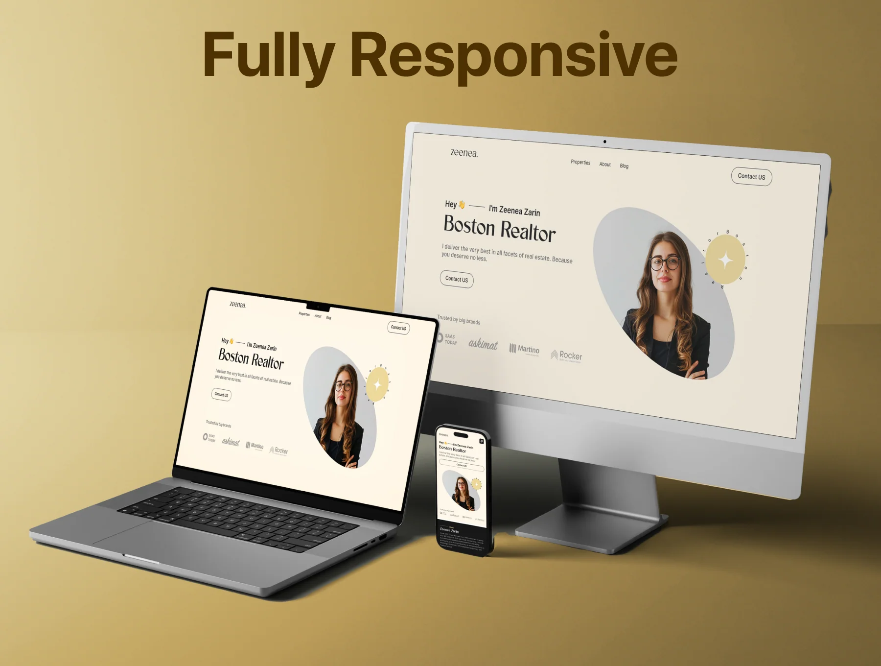 Real Estate Agent Portfolio website Template UI Kit 5