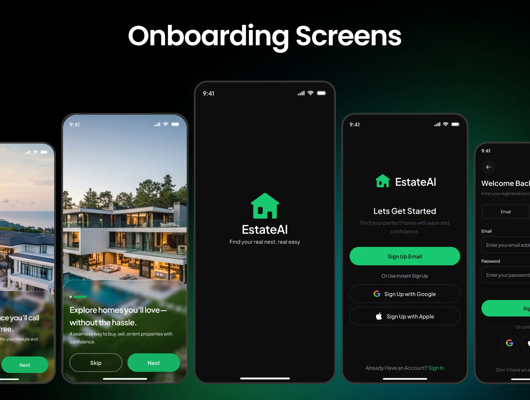 Real Estate AI Assistance Mobile App Ui kit 3