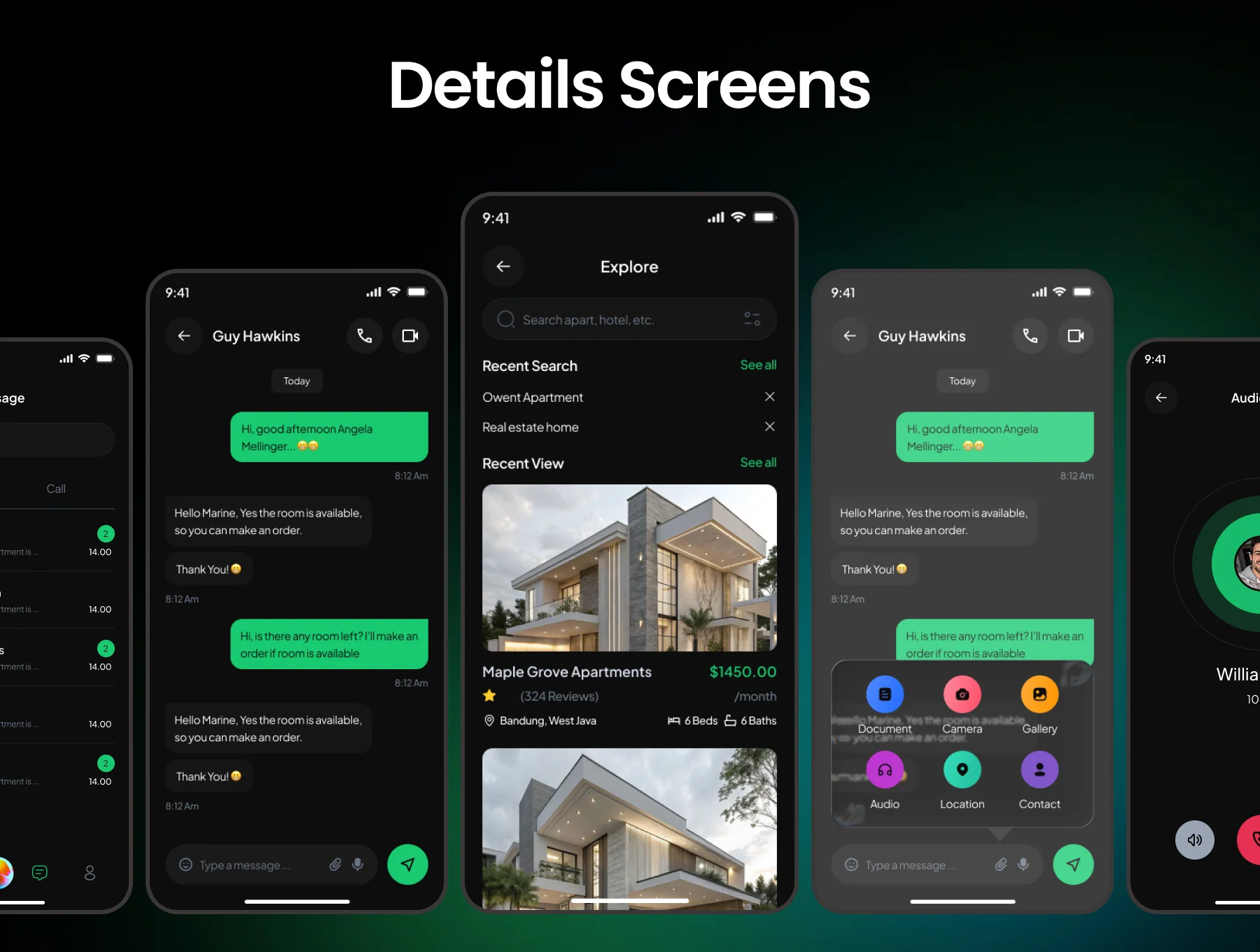 Real Estate AI Assistance Mobile App Ui kit 7