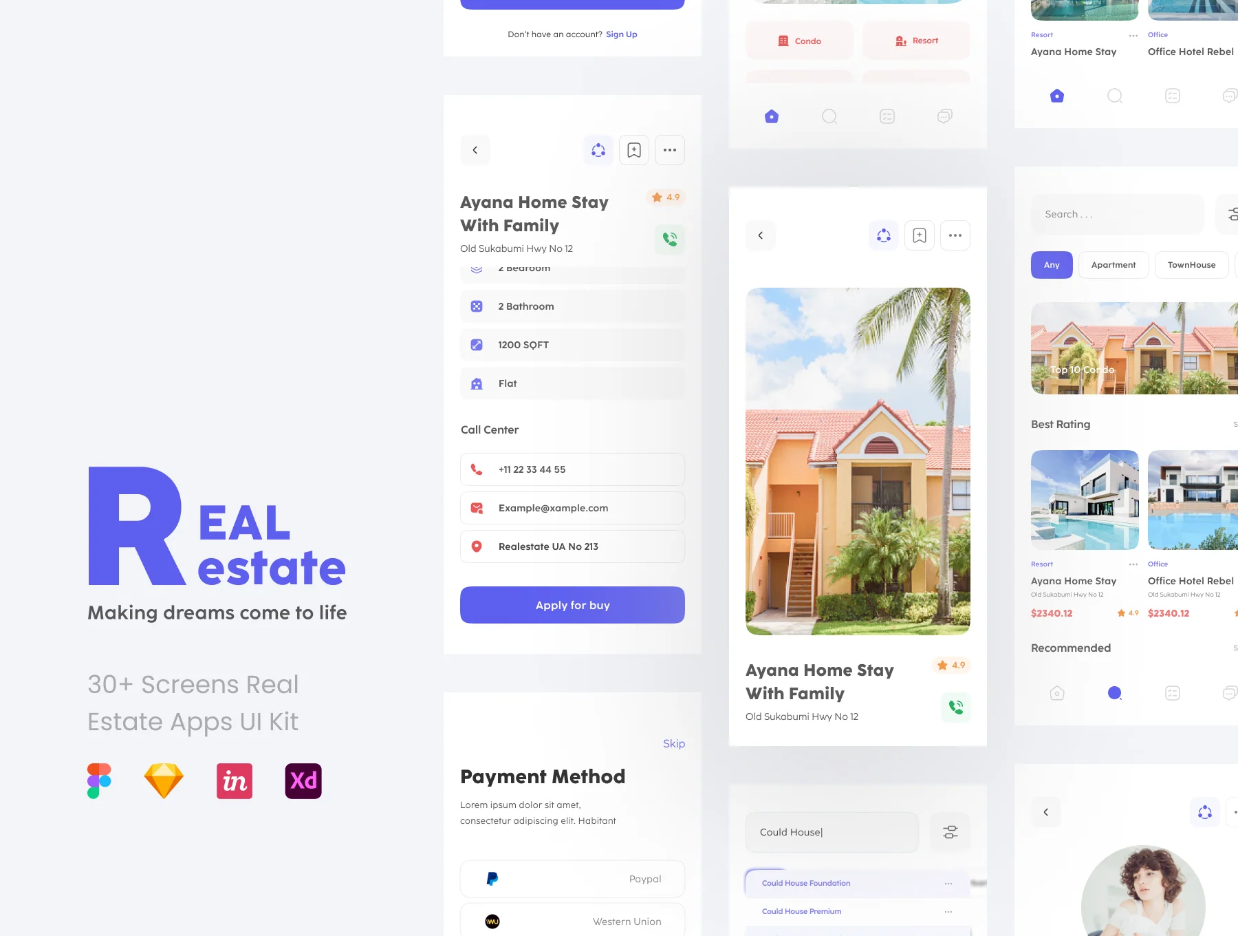 Real Estate - Apps UI KIT