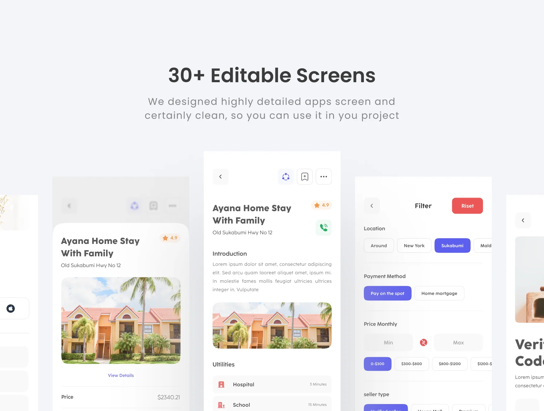 Real Estate - Apps UI KIT 3