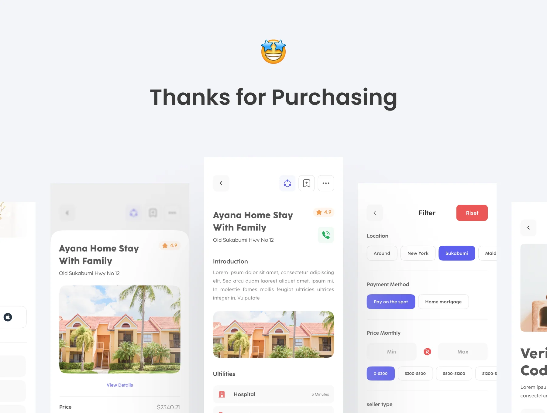 Real Estate - Apps UI KIT 6