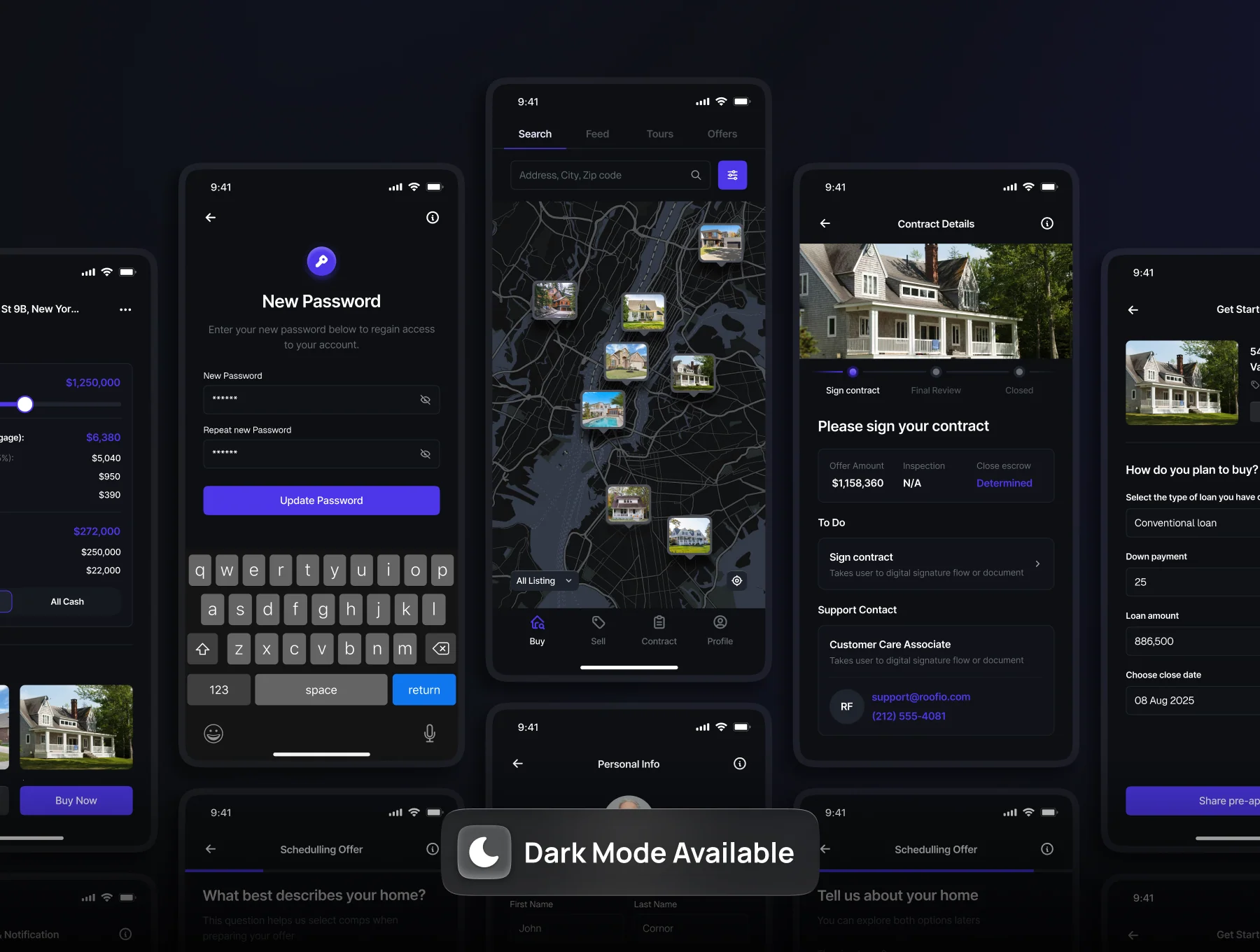 Real Estate Buy and Sell Mobile App UI Kit - Roofie 5