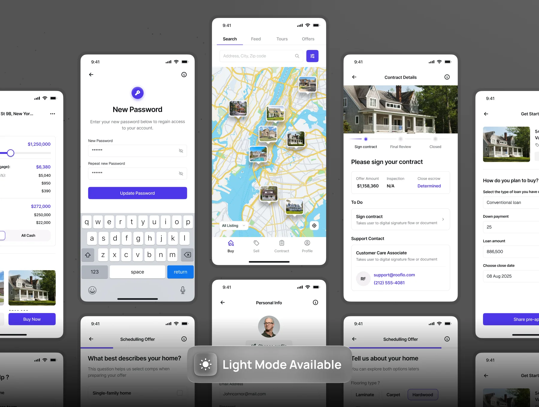 Real Estate Buy and Sell Mobile App UI Kit - Roofie 6
