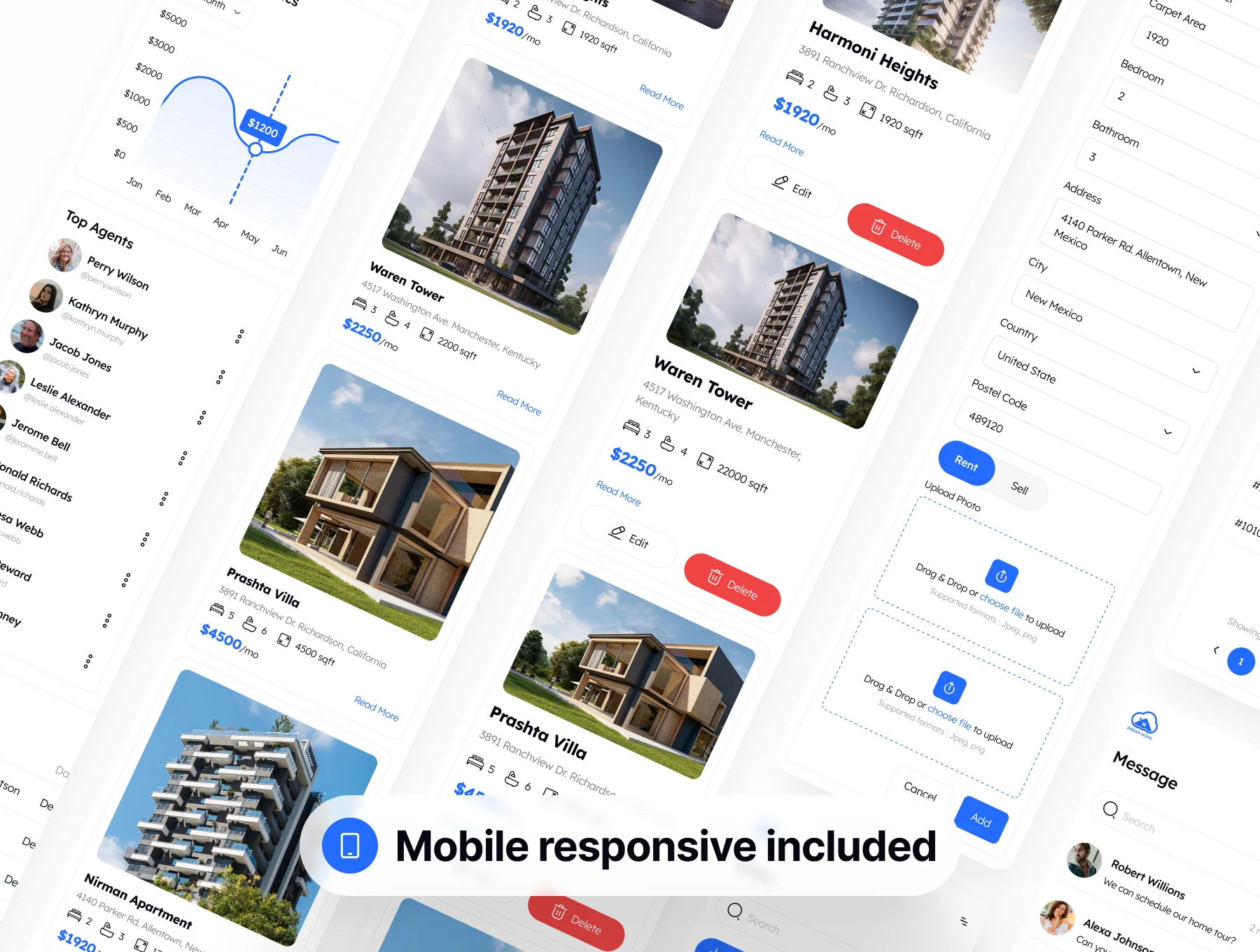 Real Estate Dashboard Admin UI Kit 7