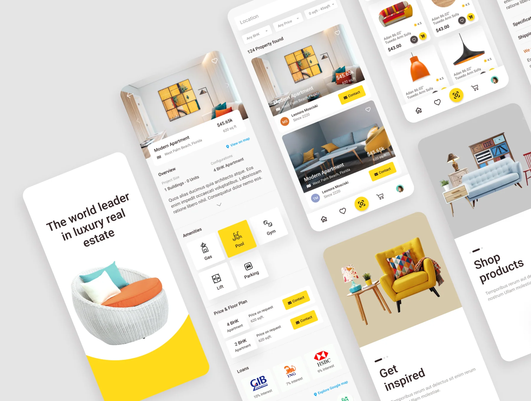 Real Estate & E-commerce UI Kit 5