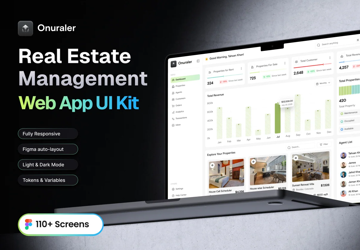 Real Estate Management Web App UI Kit