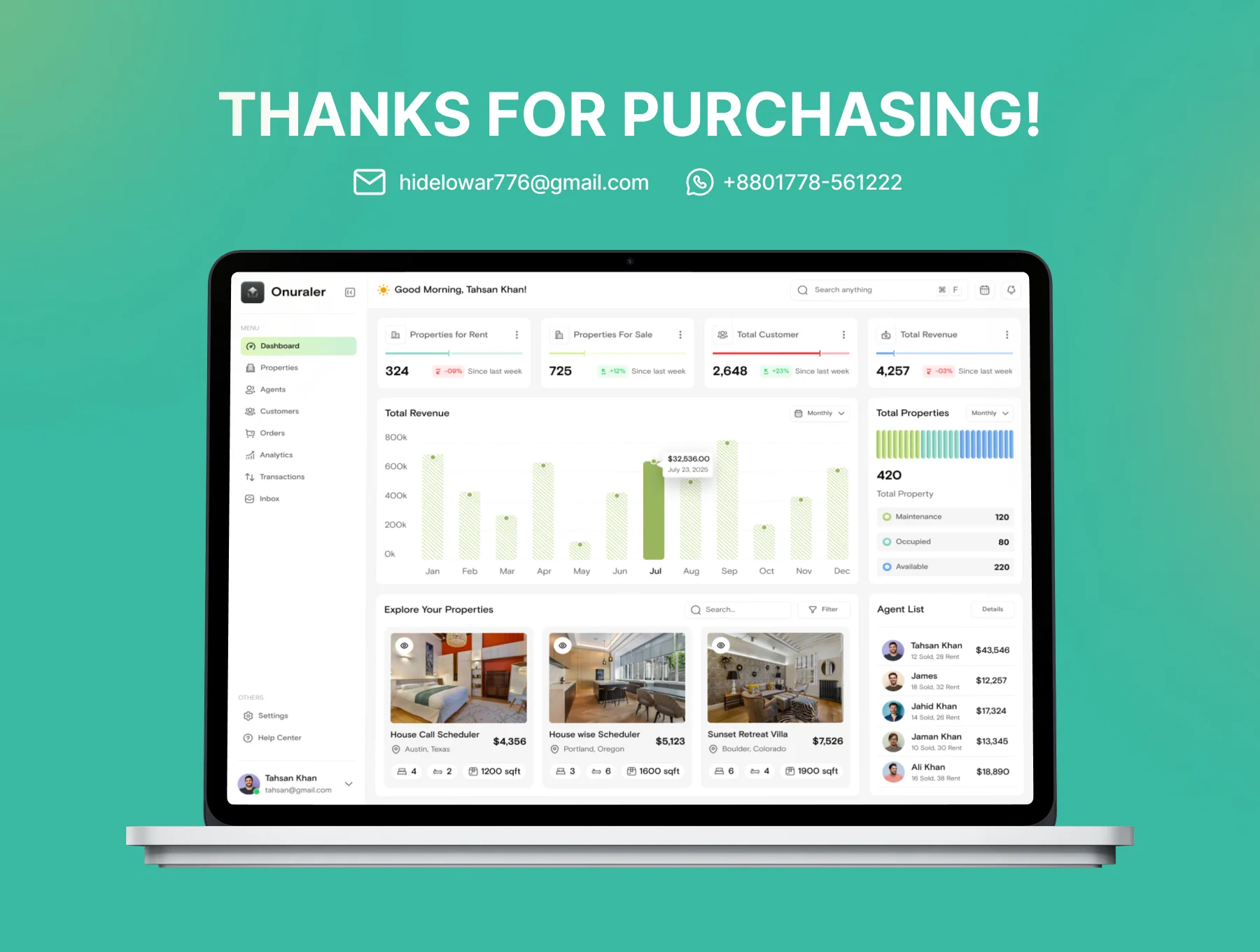 Real Estate Management Web App UI Kit 8