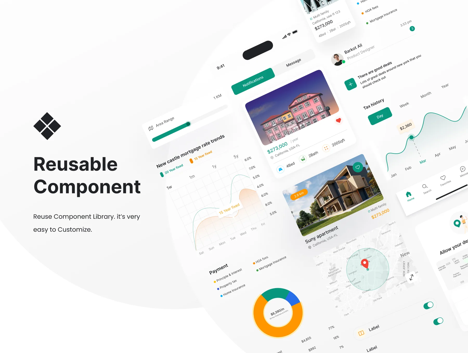 Real Estate Mobile App UI Kit Figma 5