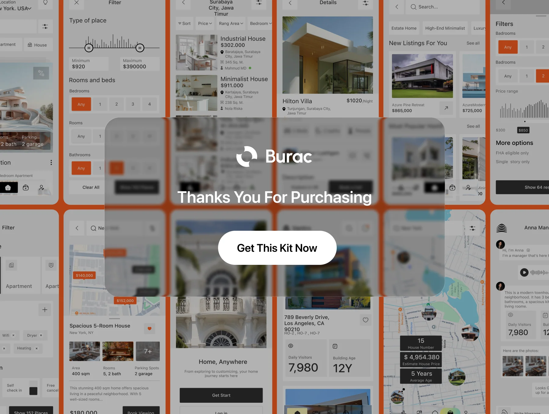 Real Estate – Mobile App UI Kit 6