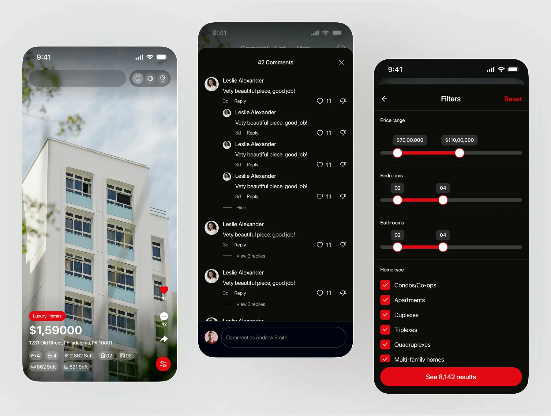 Real Estate Mobile App UI – Property Finder 2