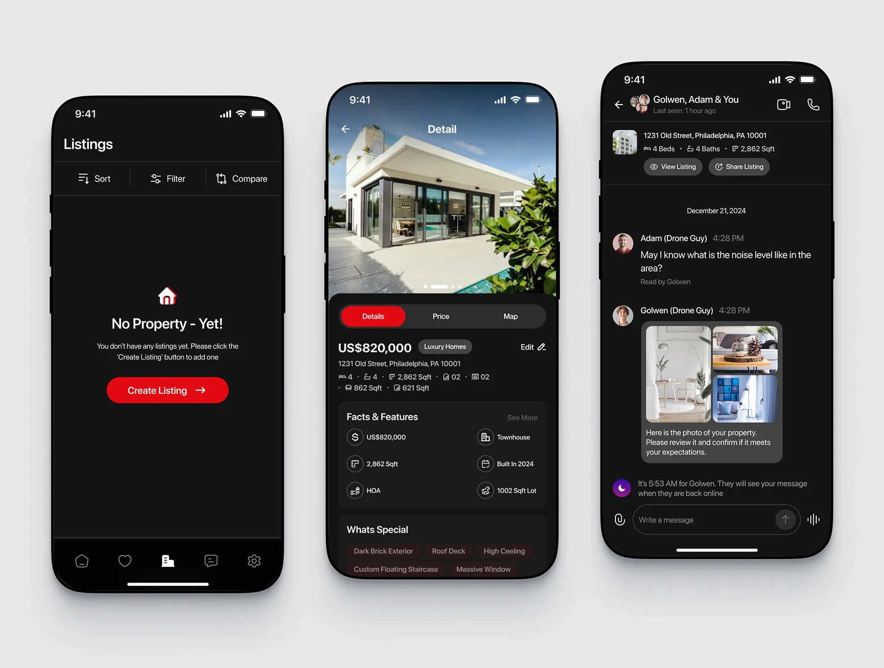 Real Estate Mobile App UI – Property Finder 4