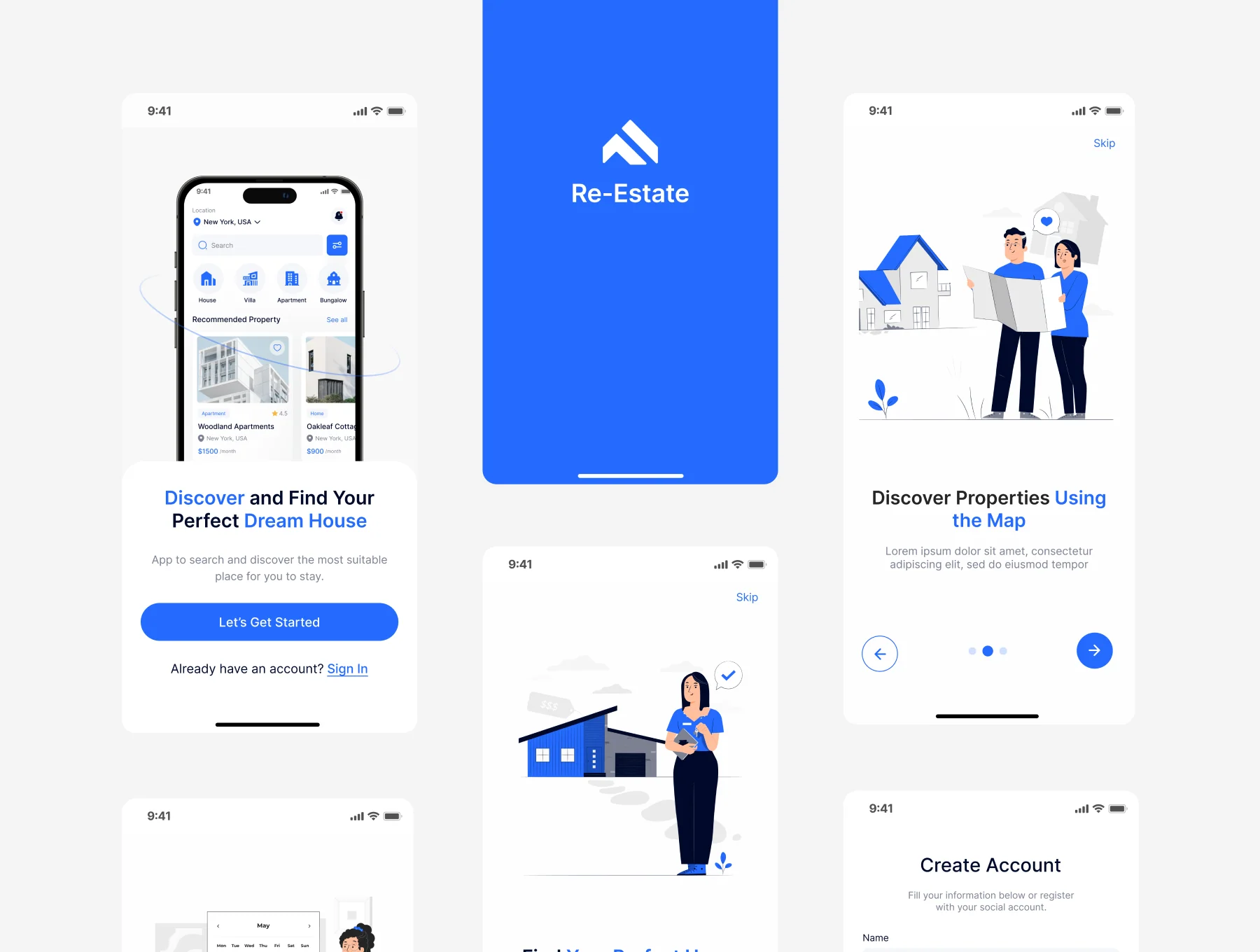 Real Estate Mobile App UIUX Kit 2
