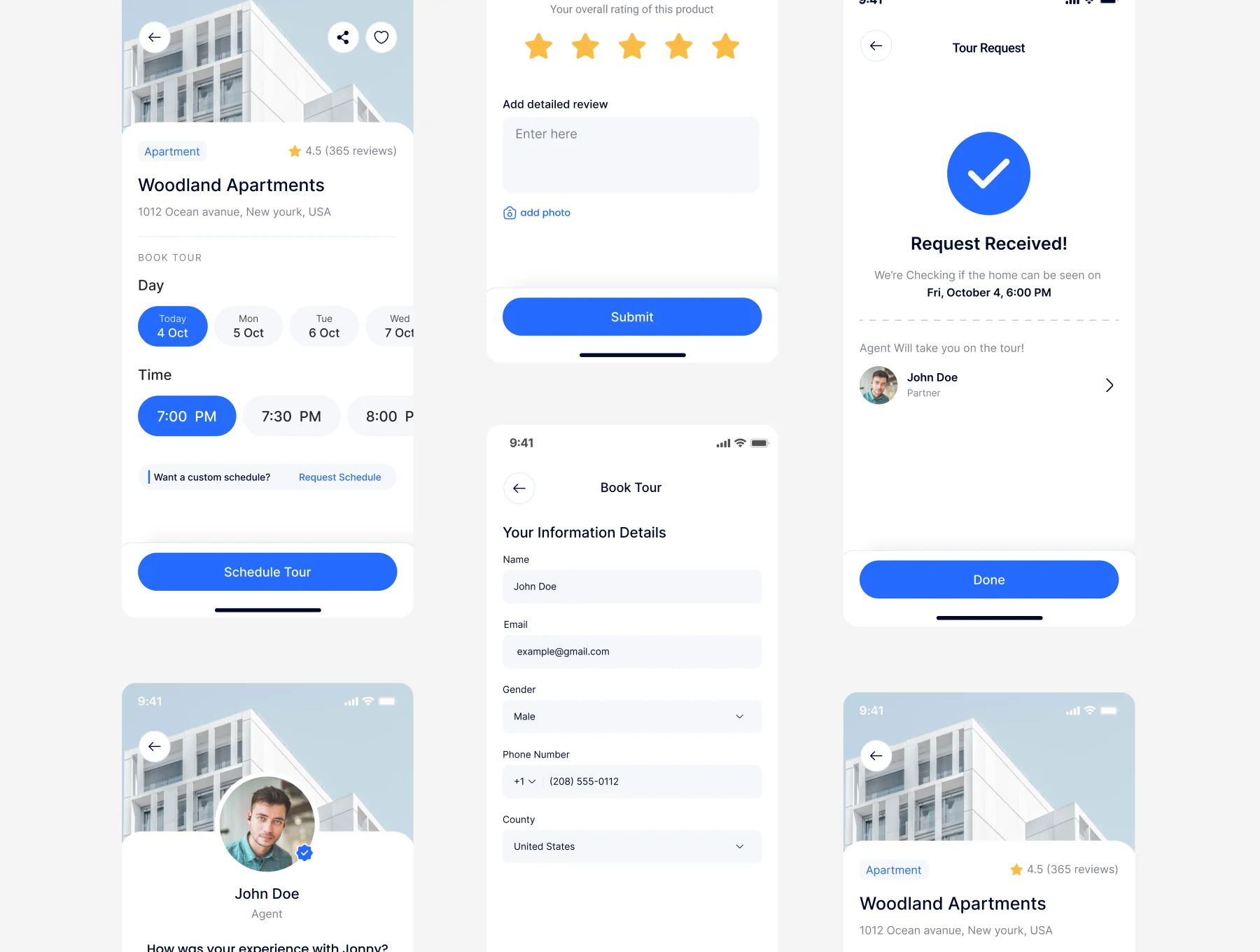 Real Estate Mobile App UIUX Kit 5
