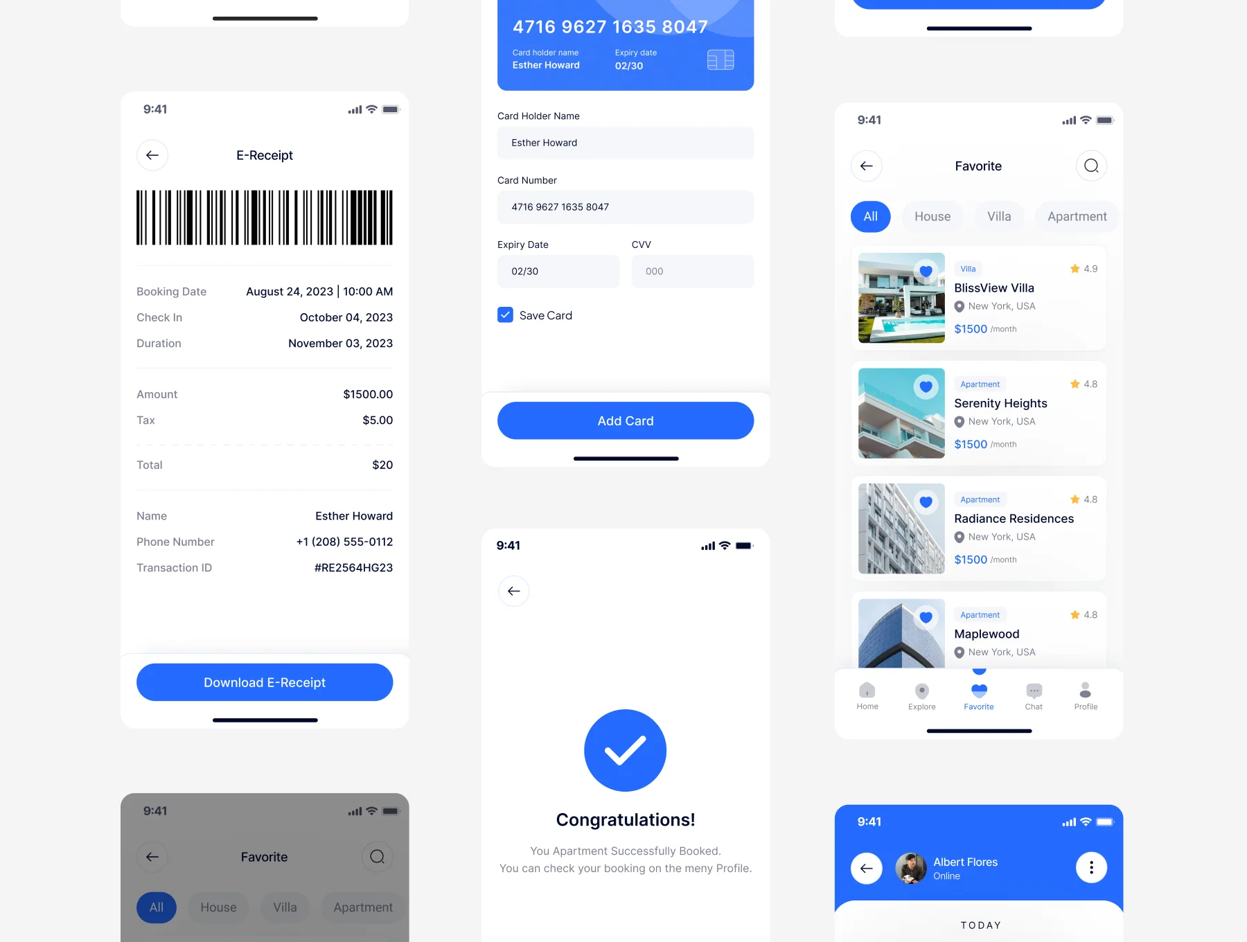 Real Estate Mobile App UIUX Kit 6