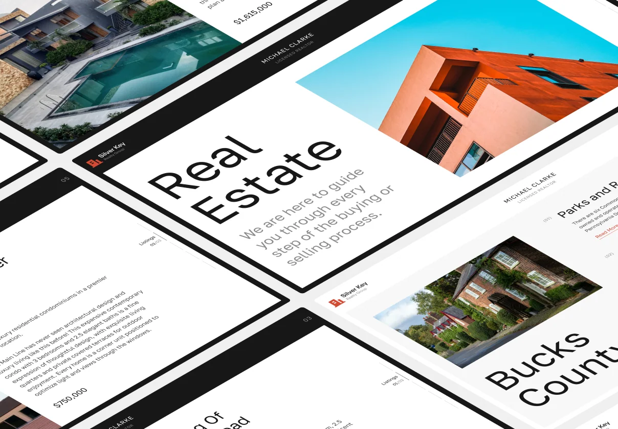 Real Estate Presentation Template — Silver Key