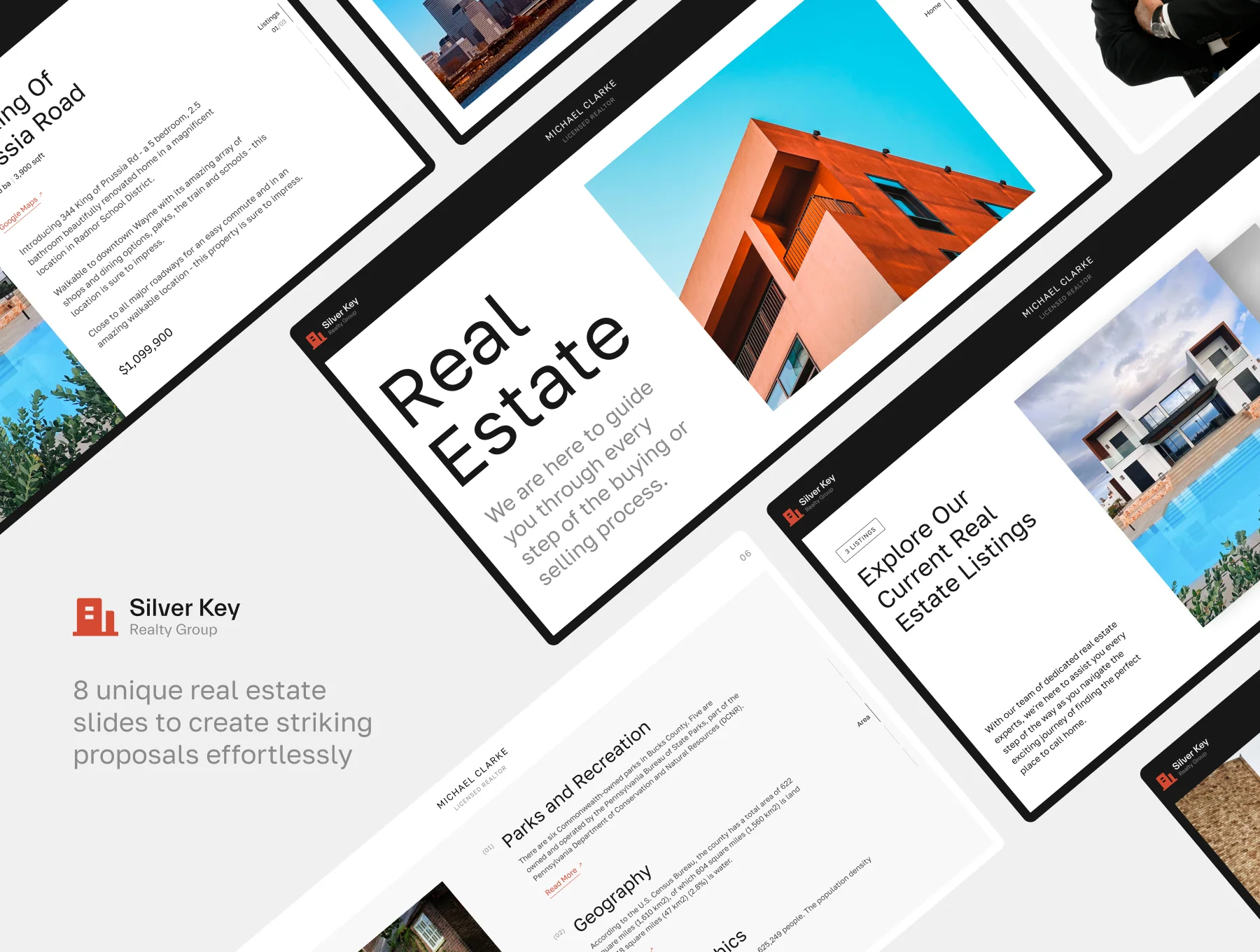 Real Estate Presentation Template — Silver Key 2
