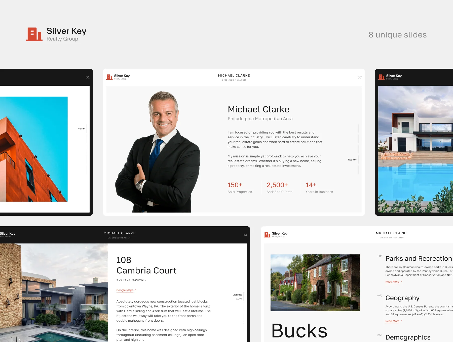 Real Estate Presentation Template — Silver Key 3