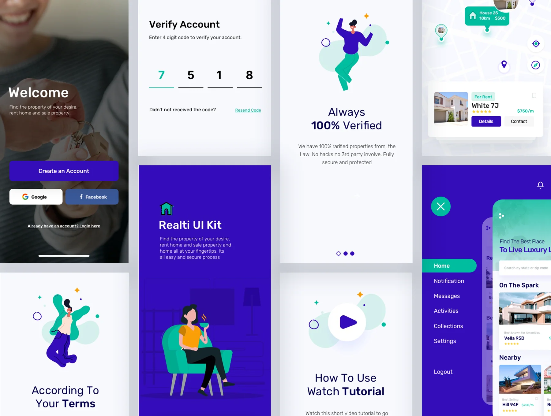 Realti - Real Estate, Property Finder and Tenants App Kit 5